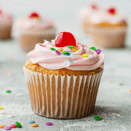 クリームカップケーキ